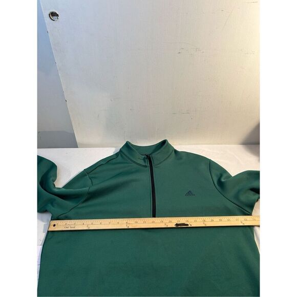 Adidas 1/4 zipper pullover sweatshirt green xl - Picture 7 of 9